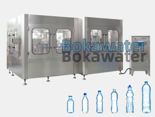 Máquinas automáticas de llenado y tapado de botellas de agua PET 3 en 1 o línea de producción de equipos de máquinas de plantas embotelladoras