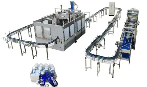 Máquina embotelladora de llenado de bebidas de agua mineral pura de botella de precio de proyecto llave en mano automática